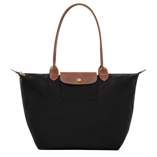 Große Le Pliage Tasche - Schwarz