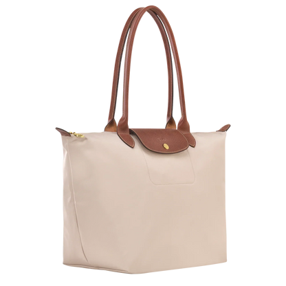 Große Le Pliage Tasche – Papierweiß
