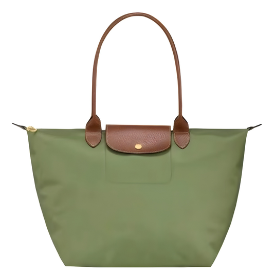 Große Le Pliage Tasche - Olivgrün