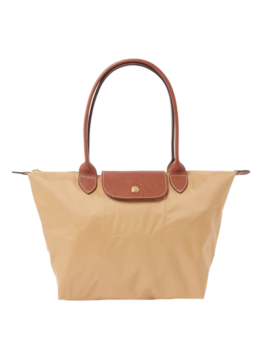 Mittlere Le Pliage Tasche - Kamelbraun