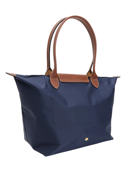Mittlere Le Pliage Tasche - Marineblau