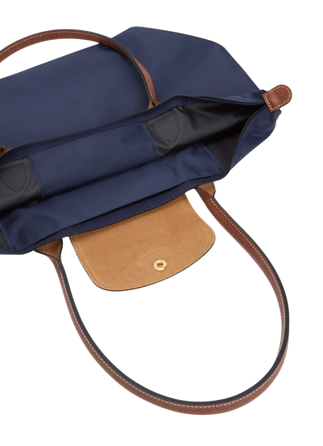 Mittlere Le Pliage Tasche - Marineblau